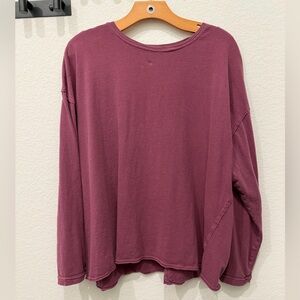 We The Free Long Sleeve Top - Deep Burgundy